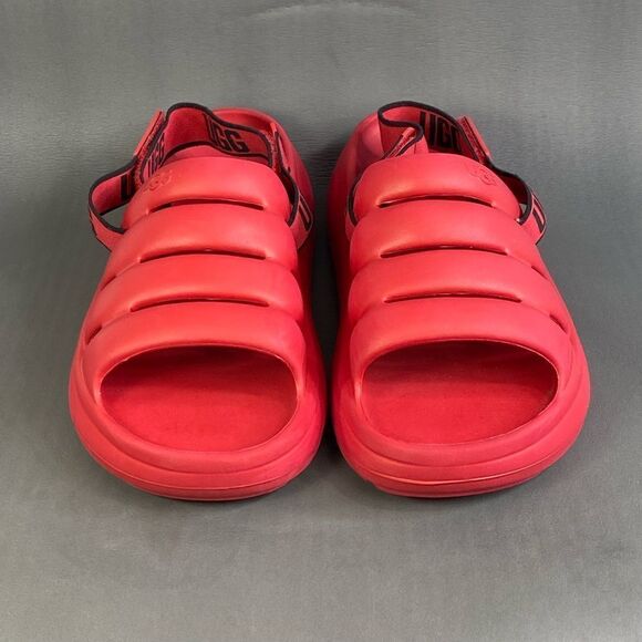 UGG Sport Men’s Yeah Slide Samba Red sandals size 11 - Picture 3 of 8
